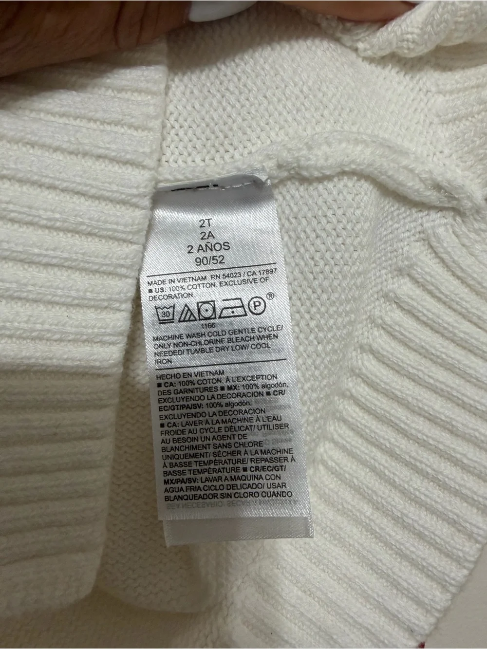 Old Navy White Disney Knit Pullover